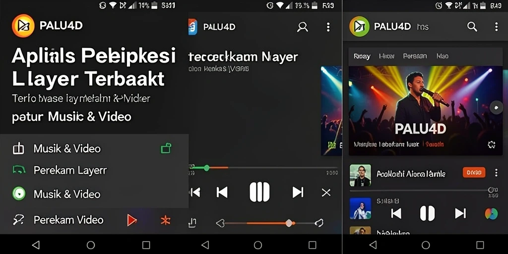 Antarmuka pengguna PALU4D saat merekam layar ponsel.