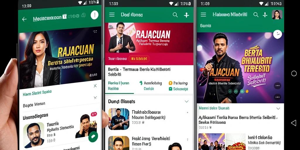 Tampilan antarmuka RAJACUAN yang menarik dan informatif.