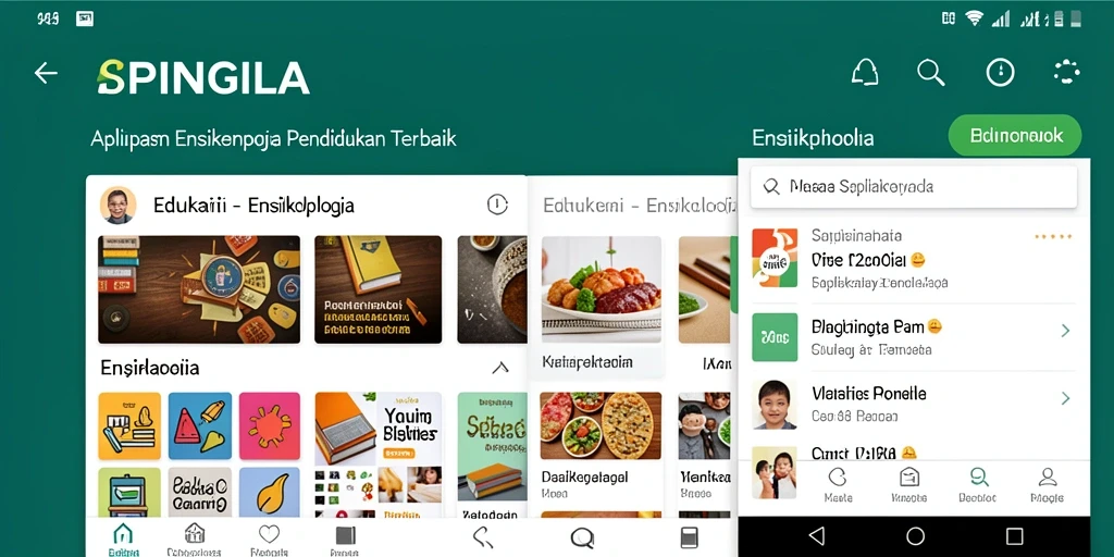 Antarmuka SPINGILA yang menawan dan informatif.