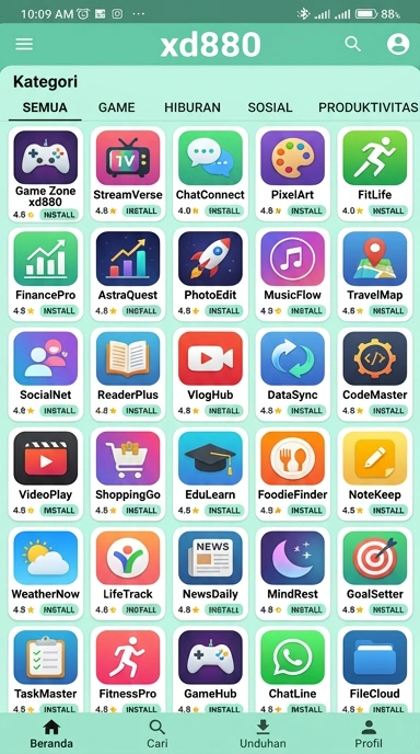 xd880 | Pusat Akses Aplikasi Populer dan Uji Coba
